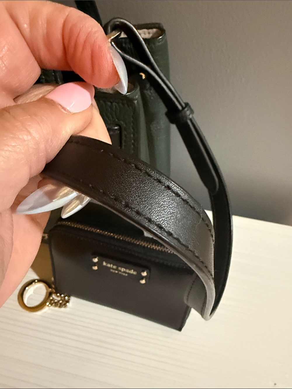 Kate Spade Lane Small Satchel w/ matching wallet. Includes scarf. - Picture 4 of 7